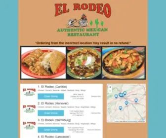 Orderelrodeo.com(El Rodeo (Order Online)) Screenshot