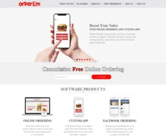 Orderem.com(Customizable Online Ordering System) Screenshot