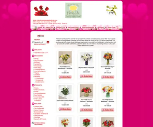 Orderflowerswaukeshafloral.com(Waukesha Floral & Greenhouses Inc) Screenshot
