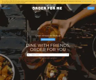 Orderfor.me(A compassionate bridge between technology and hospitality. Order For Me) Screenshot