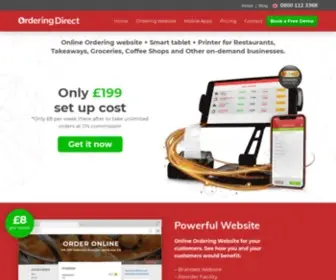 Orderingdirect.co.uk(Award Winning Online Takeaway Ordering System) Screenshot