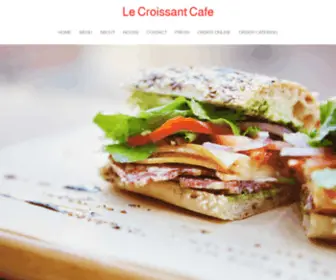 Orderlecroissant.com(Le Croissant Cafe) Screenshot