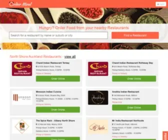 Ordermeal.co.nz(Order Food Online from best restaurants in New Zealand) Screenshot
