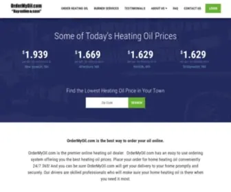 Ordermyoil.com(Discount heating oil from) Screenshot