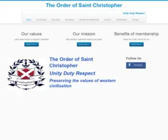 Orderofsaintchristopher.org(The Order of Saint Christopher) Screenshot