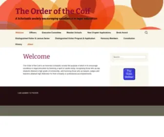 Orderofthecoif.org(The Order of the Coif) Screenshot