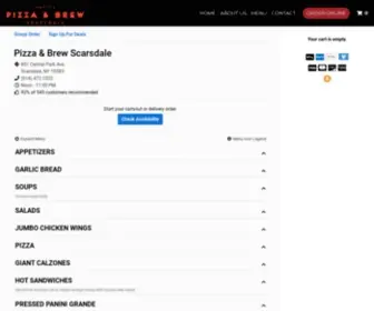 Orderpandb.com(Online ordering menu for Pizza & Brew Scarsdale. Pizza & Brew Scarsdale) Screenshot