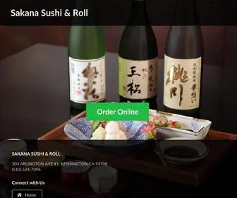 Ordersakana.com(Sakana Sushi & Roll) Screenshot
