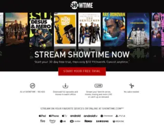 Ordershowtime.com(Order SHOWTIME Now) Screenshot