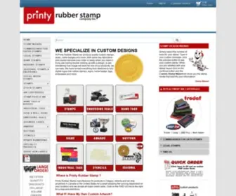 Orderstamps.ca(Printy Rubber Stamp Company) Screenshot