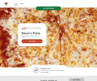 Orderstevespizza.com(Steve's Pizza) Screenshot