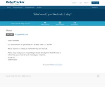 Ordertracker.io(Portal Home) Screenshot