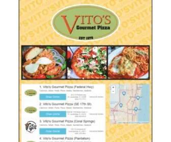 Ordervitosgourmetpizza.com(Vito's Gourmet Pizza) Screenshot