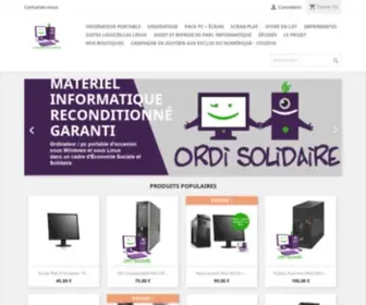 Ordi-Solidaire.fr(Ordinateur) Screenshot