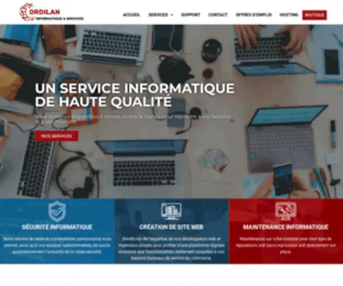 Ordilan.com(Votre partenaire informatique dans la région de Montpellier) Screenshot