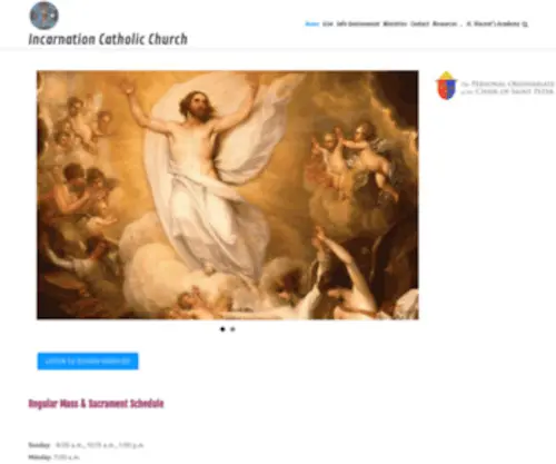 Ordinariate.org(Incarnation Catholic Church) Screenshot