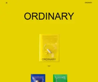 Ordinary-Magazine.com(Ordinary is a quarterly fine art photography magazine featuring over 20 artists from around the world who are sent one ordinary object) Screenshot