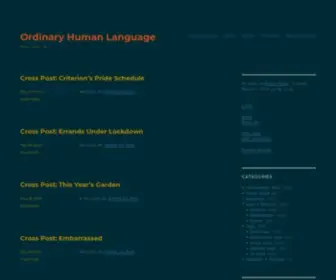 Ordinaryhumanlanguage.ca(Ordinary Human Language) Screenshot