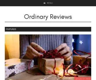 Ordinaryreviews.com(Ordinary Reviews) Screenshot