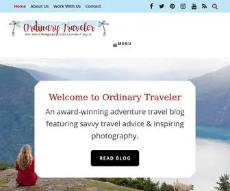 Ordinarytraveler.com(Adventure Travel Blog & Luxury Escapes) Screenshot