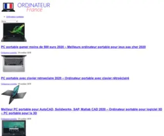 Ordinateurfrance.com(Meilleur ordinateur portable en france 2022) Screenshot