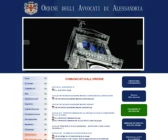 Ordineavvocatialessandria.it(Ordine Avvocati Alessandria) Screenshot