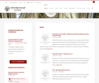Ordineavvocatilivorno.it(Ordine degli Avvocati di Livorno) Screenshot
