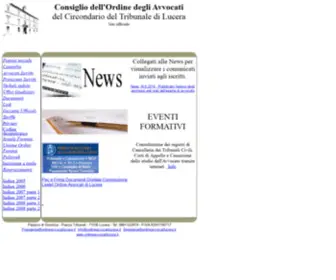 Ordineavvocatilucera.it(Ordine Avvocati Lucera) Screenshot