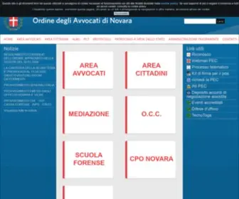 Ordineavvocatinovara.it(Ordine degli Avvocati di Novara) Screenshot