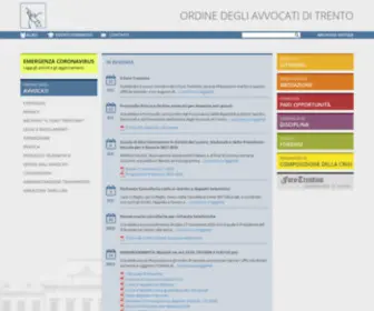 Ordineavvocatitrento.it(Ordine Avvocati Trento) Screenshot