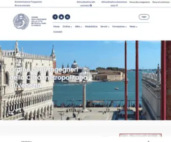 Ordineingegneri.ve.it(Ordine Degli Ingegneri della Provincia di Venezia) Screenshot