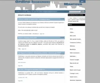 Ordineingegnerimantova.it(Ordine Ingegneri) Screenshot