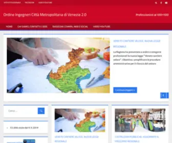 Ordineingegnerivenezia.org(​Ordine ​​Ingegneri ​Città Metropolitana di ​Venezia 2.0) Screenshot