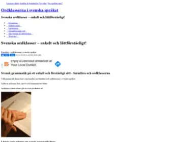Ordklasser.se(Svenska) Screenshot