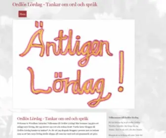 Ordloslordag.se(Tandläkare) Screenshot