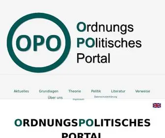 Ordnungspolitisches-Portal.com(Ordnungspolitisches Portal) Screenshot