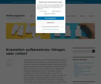 Ordnungsprinz.de(Ein chaotischer Ordnungsblog) Screenshot