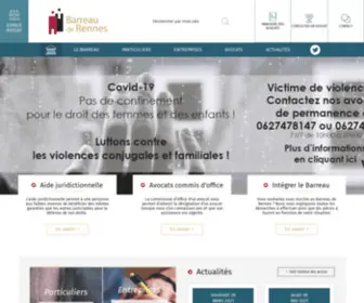 Ordre-Avocats-Rennes.com(Histoire du Barreau de Rennes · Presse et communiqués · Devenir avocat) Screenshot