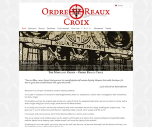Ordrereauxcroix.org(The Martinist Order) Screenshot