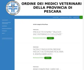 Ordvetpescara.it(Primo Piano) Screenshot