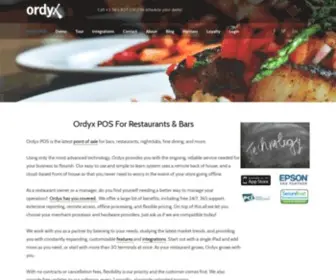 Ordyx.com(Innovative Technology For The POS And Restaurant Management Market) Screenshot
