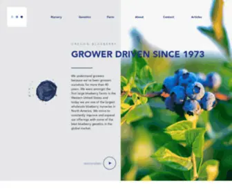 Oreblueberry.com(We understand growers because we’ve been growers ourselves for more than 40 years. Our process) Screenshot