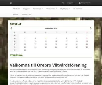 Orebrovf.se(Örebro Viltvårdsförening) Screenshot