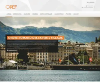 Oref.ch(Ordre Romand des Experts Fiscaux) Screenshot
