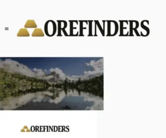 Orefinders.ca(Canadian based junior gold exploration company focused in Canada's top gold producing districts of Ontario) Screenshot