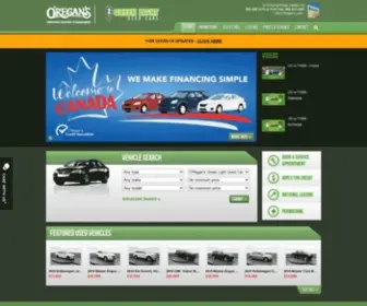 Oregansusedcarcentre.com(O'Regan's Green Light Used Cars Halifax) Screenshot