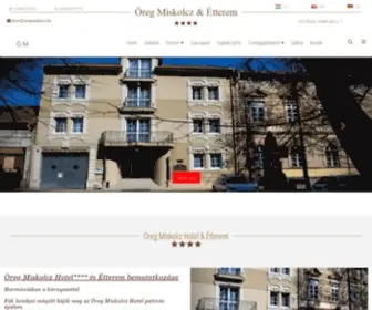 Oregmiskolcz.hu(Öreg Miskolcz Hotel) Screenshot