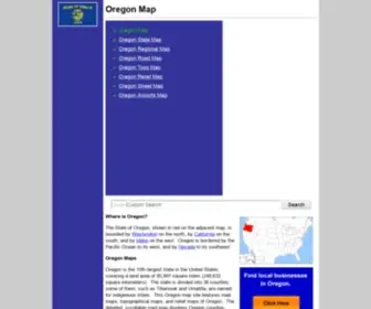 Oregon-Map.org(Oregon Map) Screenshot