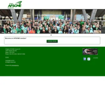 Oregonafscme.com(OREGON AFSCME) Screenshot