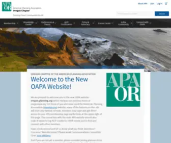 Oregonapa.org(APA Oregon Chapter) Screenshot